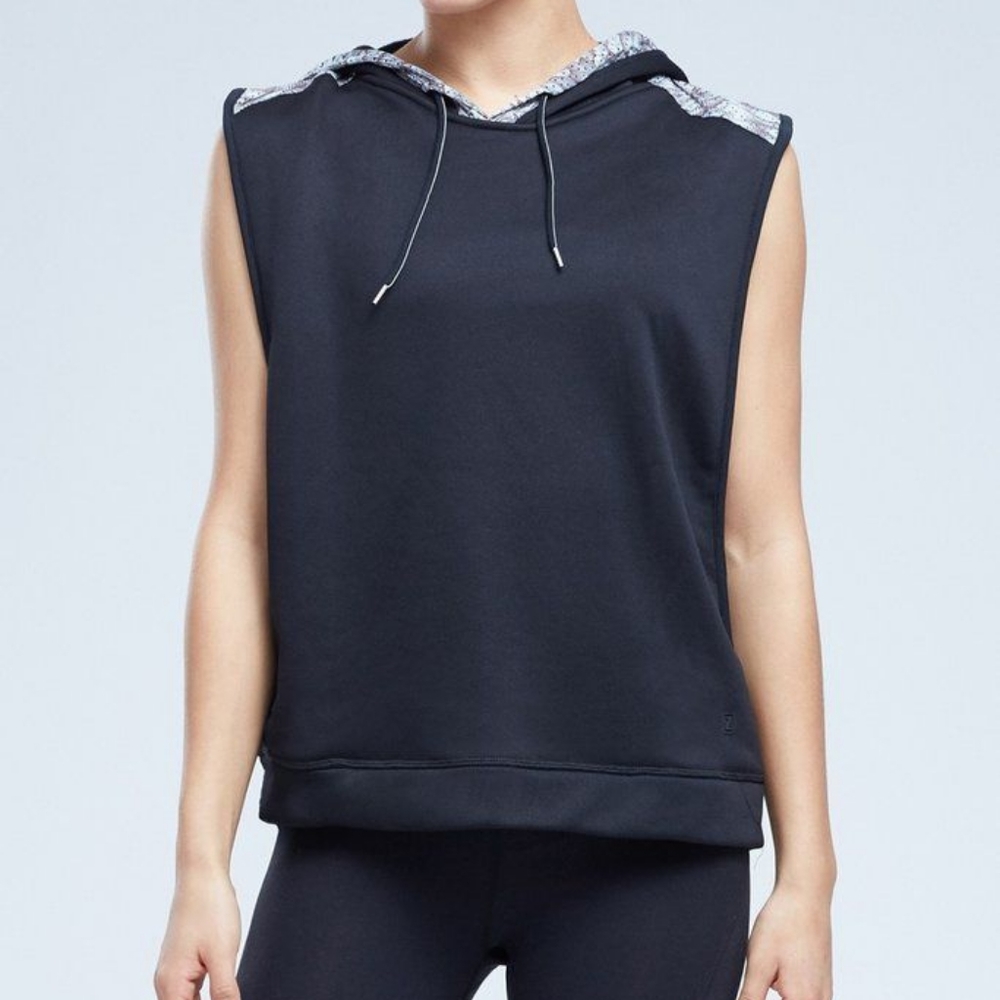 Zobha Jett Wide Sleeveless Hoodie size Small
